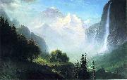 Albert Bierstadt Staubbach Falls, Near Lauterbrunnen, Switzerland oil